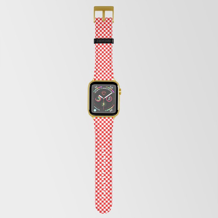 Red and white squares Apple Watch Band