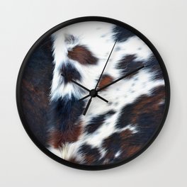Luxury cowhide decorative print Wall Clock