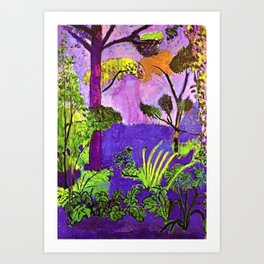 Henri Matisse - Purple Twilight Moroccan Tropical Forest Everglades Landscape Art Print