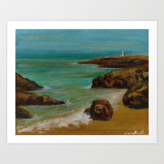 Gwithian Beach (2014) Art Print