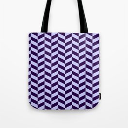 Periwinkle Blue Herringbone Pattern Tote Bag