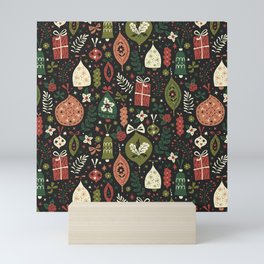 Holiday Ornaments Mini Art Print