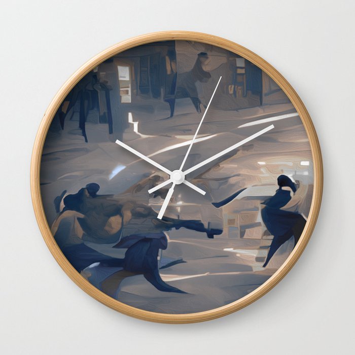 Street Fight Wall Clock