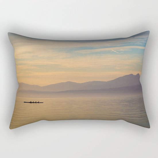 Rowing Rectangular Pillow
