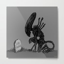 Alien • Goodbye • H. R. Giger Metal Print