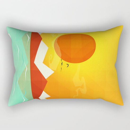 Inferno hot day - and we love it! Rectangular Pillow
