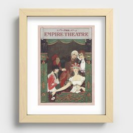 The Empire Theatre (1928) fashion illustration by George Barbier Recessed Framed Print