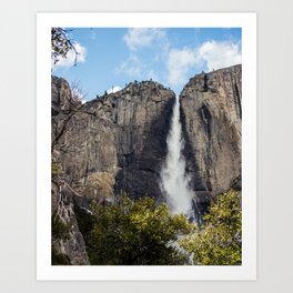Yosemite Falls USA Art Print