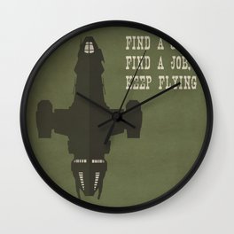 Find a Crew, Find a Job, Keep Flying Wall Clock
