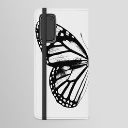 Monarch Butterfly | Vintage Butterfly | Black and White | Android Wallet Case