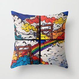 The Love-letters of Iris and Aurora (32x9 Acrylic: Sectional) Throw Pillow
