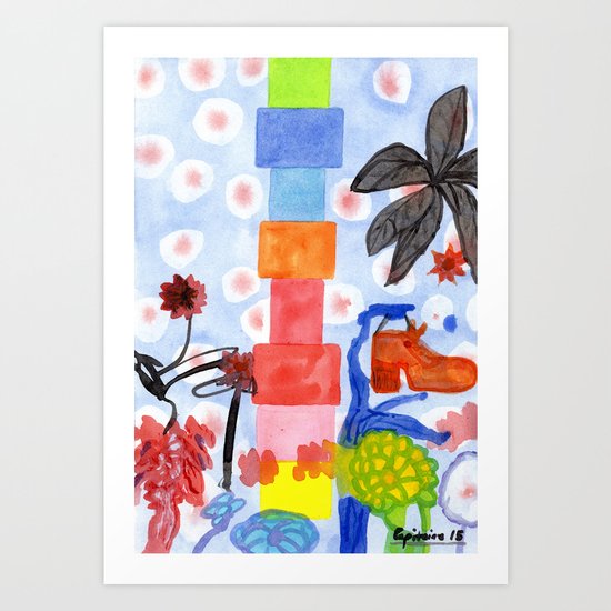 Shoe Tree Art Print