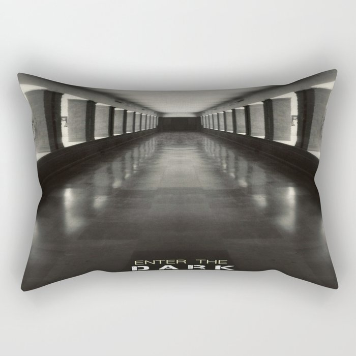 Enter the dark Rectangular Pillow