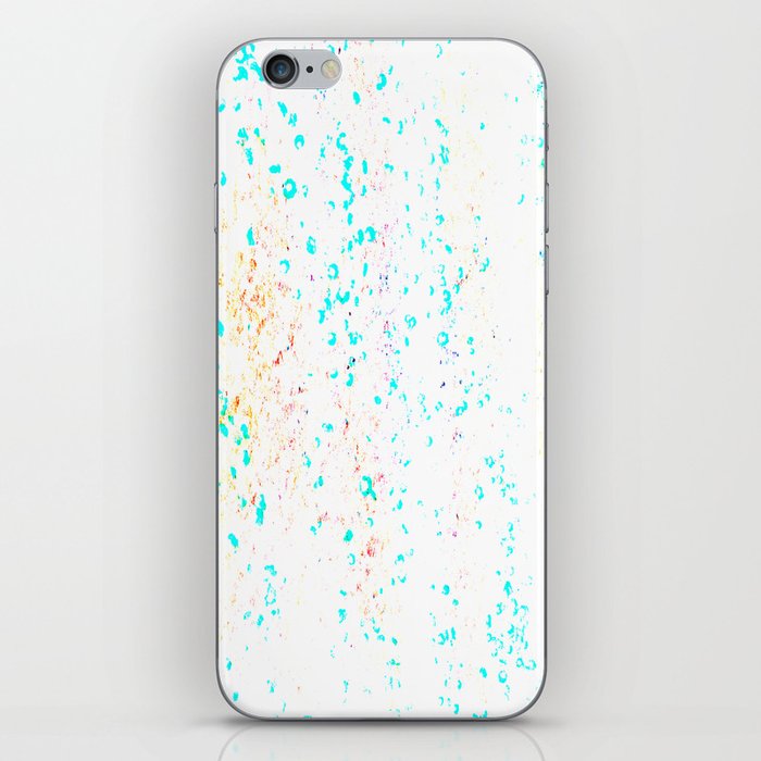 blue will-o-the-wisp floral illusion perceived fabric look iPhone Skin