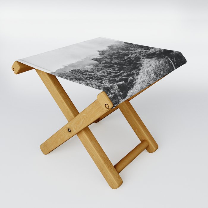 Forest in the Fog | Black and White | Travel Photography Folding Stool