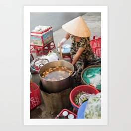 Street Food, Hoi An Ancient Town, Vietnam Art Print