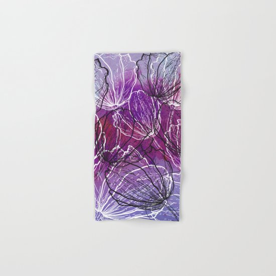 Colorful Flower Fantasy Hand & Bath Towel