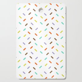 colorful tiny sprinkles Cutting Board