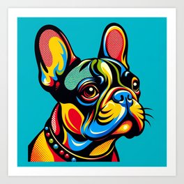 French Bulldog Pop Art 4 Art Print