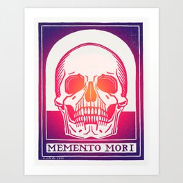 Memento mori (1916) by Julie de Graag (1877-1924). Orange Red Purple Art Print