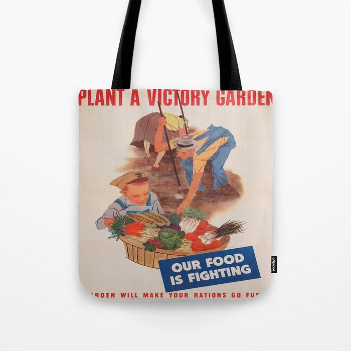 Vintage Poster Victory Garden Tote Bag By Mosfunky Society6