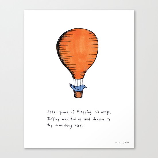 Jeffrey was fed up Canvas Print
