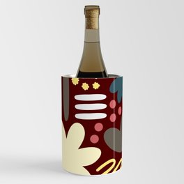 Abstract vintage color shapes collection 8 Wine Chiller