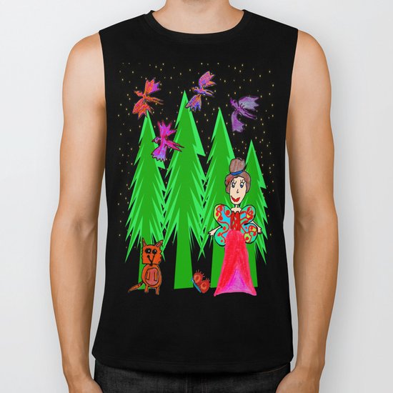 Night Fairy | Before Christmas | Kids Painting Biker Tank