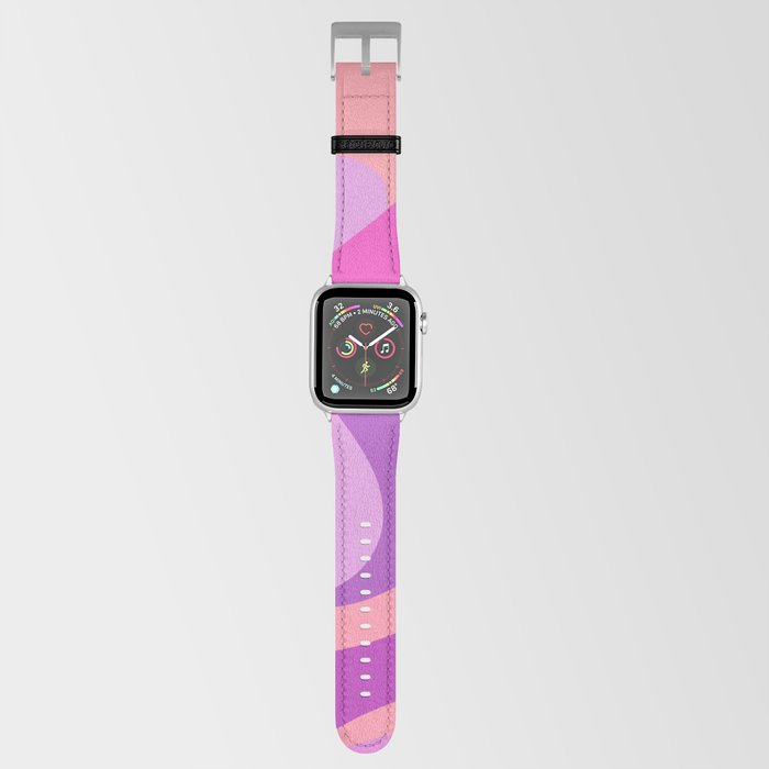 Rainbow Paint Splashes - bold pinks purple green Apple Watch Band