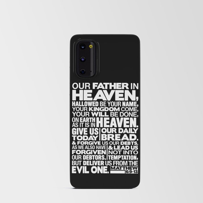 Matthew 6:9-13 Our Father in Heaven Android Card Case