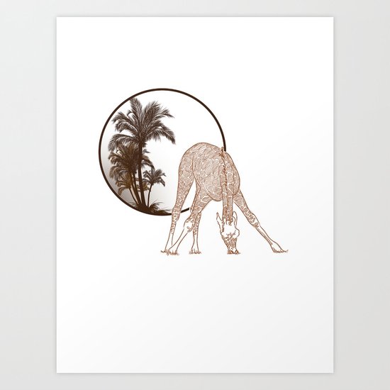 Giraffe Art Print