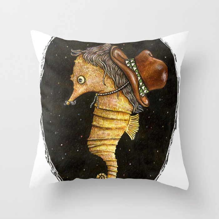 time travels with us Throw Pillow