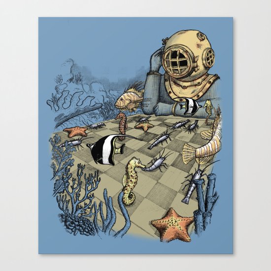 Deep Sea Chessmaster Canvas Print