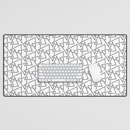 Chaotic Triangles Desk Mat