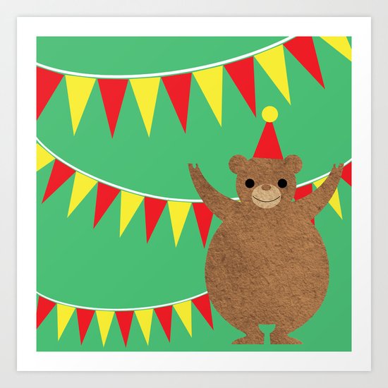 Circus Bears III Art Print