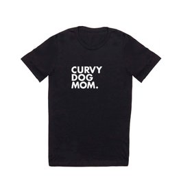 Curvy Dog Mom T Shirt