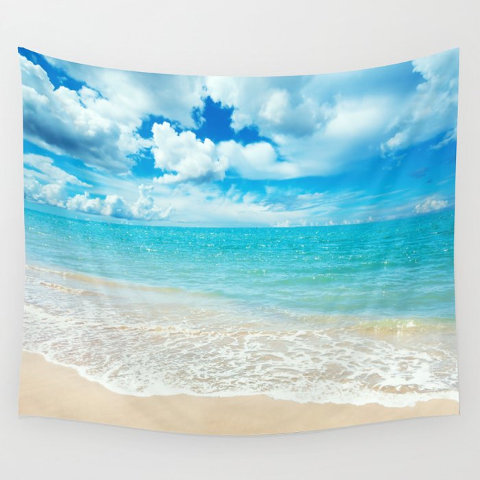Society6 shop ocean tapestry