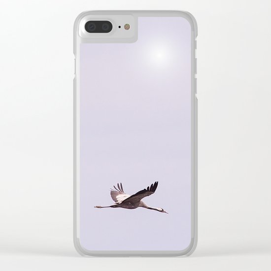 Cranes in Flight Clear iPhone Case