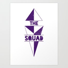 The Squad: Gritty Purple Art Print