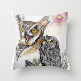 Two who"s Throw Pillow