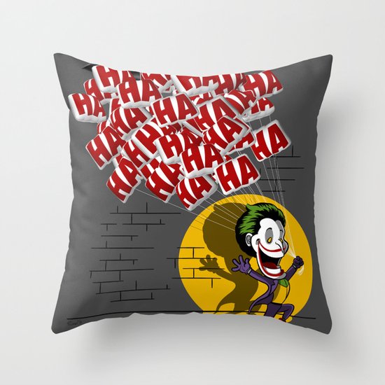 Jokahahaha Throw Pillow