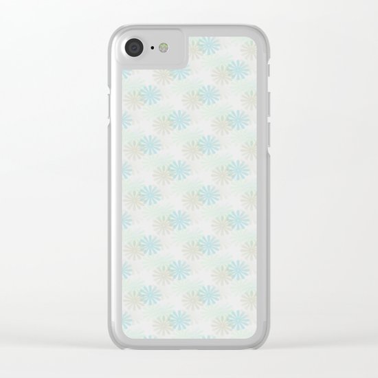 Flowers pattern motif Clear iPhone Case