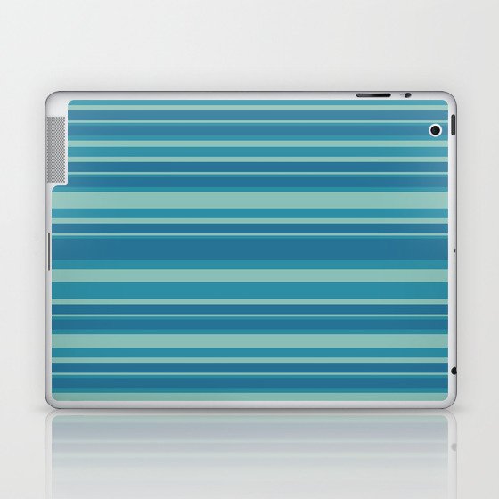 Blue Stripes Laptop & iPad Skin