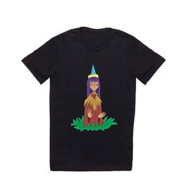 Witch of plants T-shirt | Girl, Digital, Acrylic, Painting, Illustration, Magic, Witch, Pop Art, Cartoon, Plants 