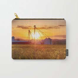 Farm with Grain Silos at Sunset, Hunterdon County, New Jersey Carry-All Pouch