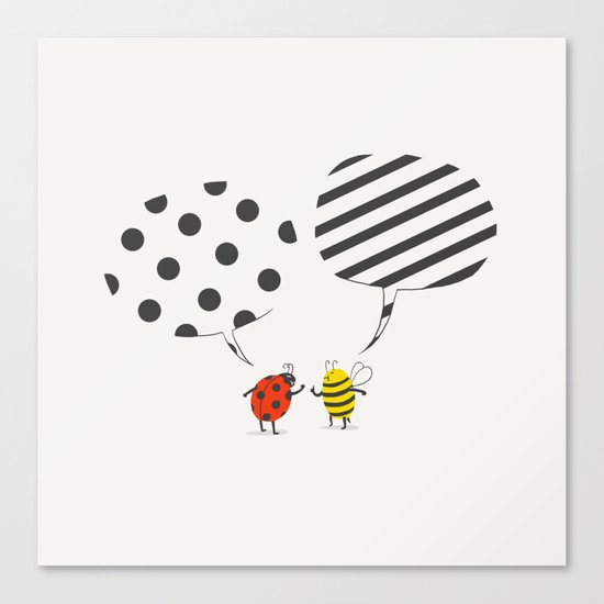 Pattern conflict Canvas Print