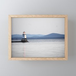 A Cool Light House Framed Mini Art Print