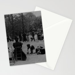 Atget, Women and children in luxembourg garden Stationery Card