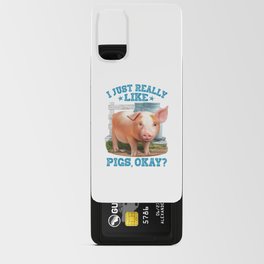 Cute Young Pig Farm Motive Android Card Case
