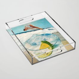 Rum on the Rocks Acrylic Tray